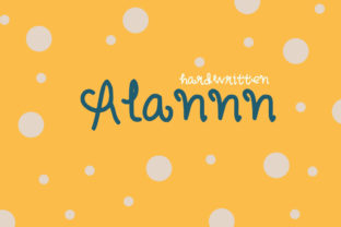Alannn: A Playful Script Font for Crafters and Designers