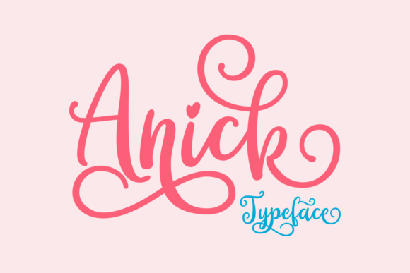 Anick: A Playful Yet Polished Script Font for Small Business Branding