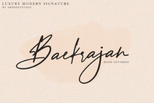 Baekrajan: A Luxurious Script Font for Thoughtful Editorial Design