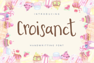 Croisanct: A Sweet Handwritten Font for Digital Design