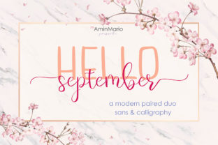 Hello September: A Handwritten Font for Romantic Craft Projects