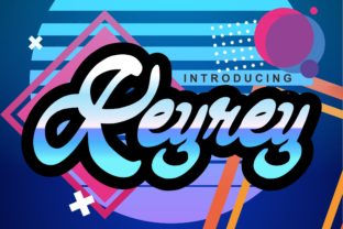 Keyrey: A Bold Script Font for Editorial Design