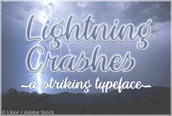 Lightning Crashes: A Font for Digital Design Magic
