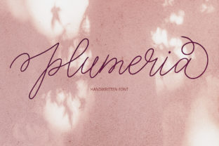Plumeria: A Romantic Handwritten Font for Branding Projects