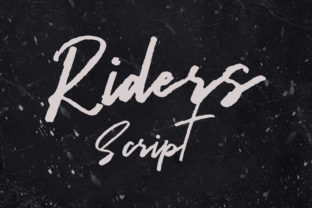 Riders: A Bold Script Font for Editorial Design