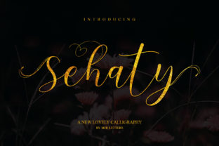 Sehaty: A Script Font with Sophisticated Swashes