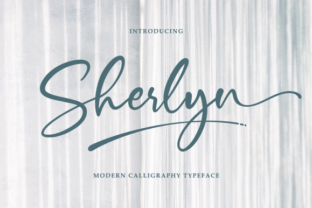 Sherlyn: A Modern Script Font for Editorial Design