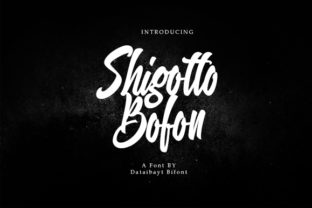 Shigutto Bofon: A Modern Script Font for Digital Branding
