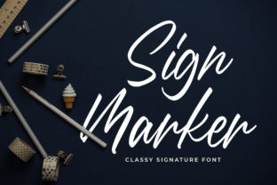 Sign Marker: A Script Font for Modern Web Design