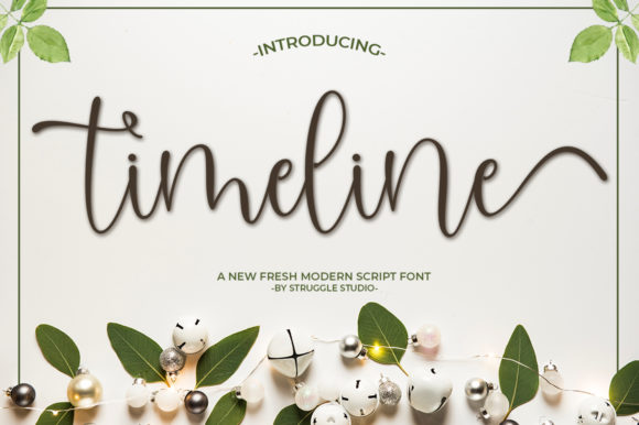 Timeline: A Sweet and Casual Script for Modern Branding