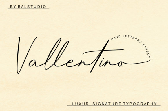 Vallentino: An Elegant Script Font for Digital Branding
