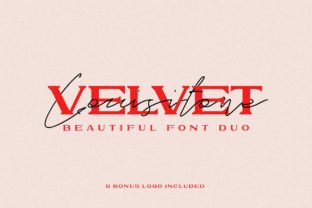 Velvet Lousitone Duo: A Font Pair That Just *Gets* Your Brand