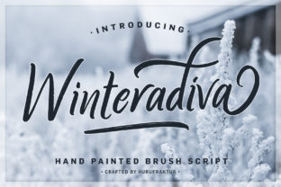 Winteradiva: A Distinctive Script Font for Cold-Season Branding